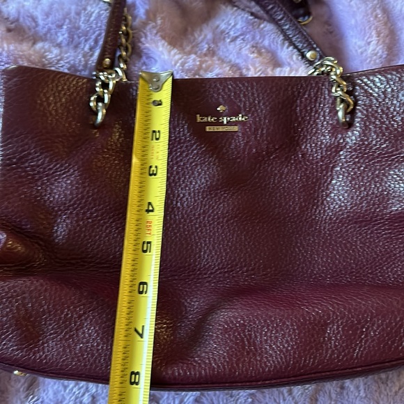 Kate Spade Mulberry Plum color handbag. Gold tone hardware. - Picture 9 of 9